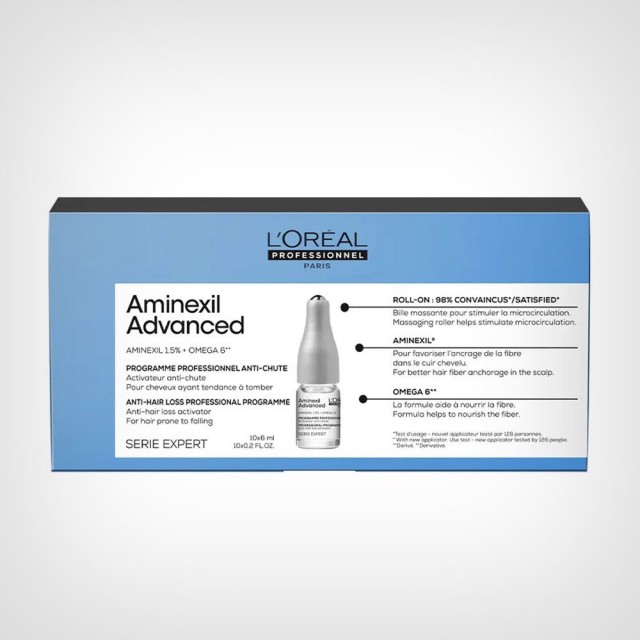 L`Oréal Professionnel SE Aminexil Advanced ampule 10x6ml (Dan zaljubljenih) - www.prodajakozmetike.com L`Oréal Professionnel SE Aminexil Advanced ampule 10x6ml - Dan zaljubljenih