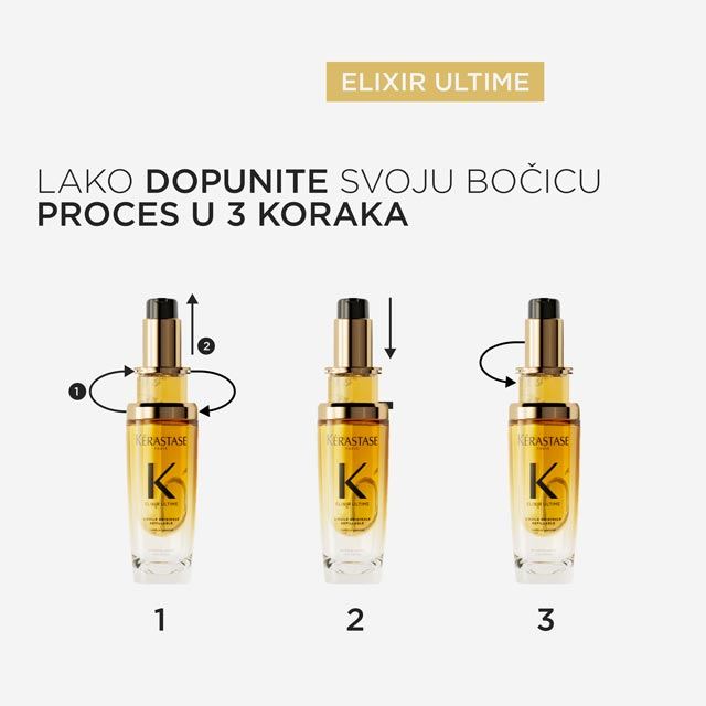 Kérastase Elixir Ultime - ulje za sve tipove kose - dopunska bočica 75ml - Dostava-kat