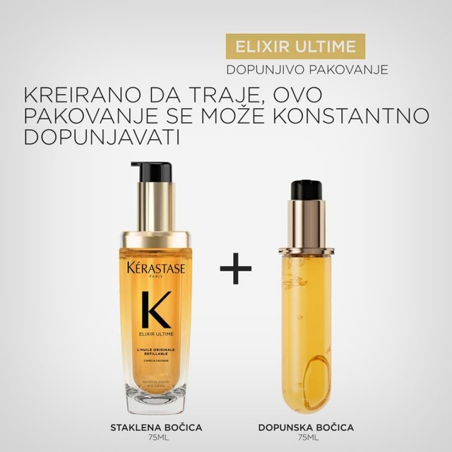 Kérastase Elixir Ultime - ulje za sve tipove kose - dopunska bočica 75ml - Dostava-kat