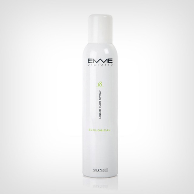 Emmediciotto 18 Liqid Hair Spray 250ml (Preparati za stajling kose) - www.prodajakozmetike.com Emmediciotto 18 Liqid Hair Spray 250ml - Preparati za stajling kose