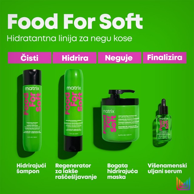 Matrix Food For Soft šampon 300ml (Uskršnja akcija) - www.prodajakozmetike.com Matrix Food For Soft šampon 300ml - Uskršnja akcija