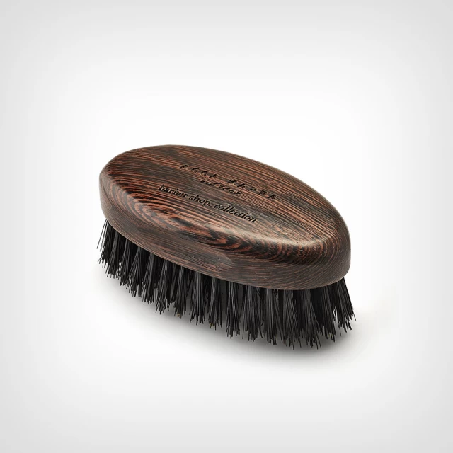 Acca Kappa Beard Brush Wenge Wood Black Natural Bristles – Četka za gustu i dugu bradu - Proizvodi za bradu i brkove
