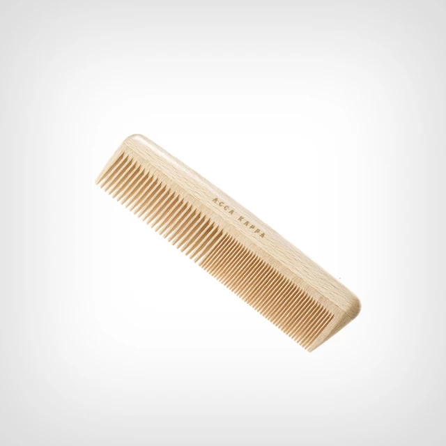 Acca Kappa Beech Wood Comb – Fine Coarse Teeth – Češalj od bukve - Četke za kosu