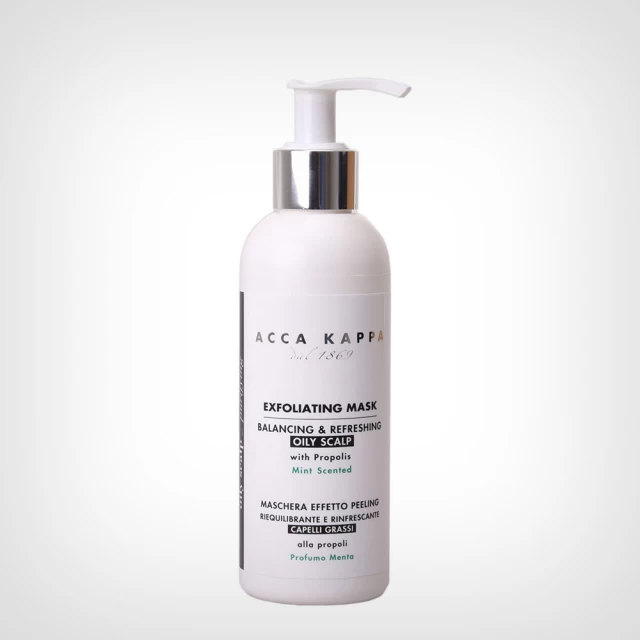 Acca Kappa Mint Scented Exfoliating Mask For Oily Scalp 200ml – Piling maska za masno vlasište - Perut, Gubitak kose i Masnoća