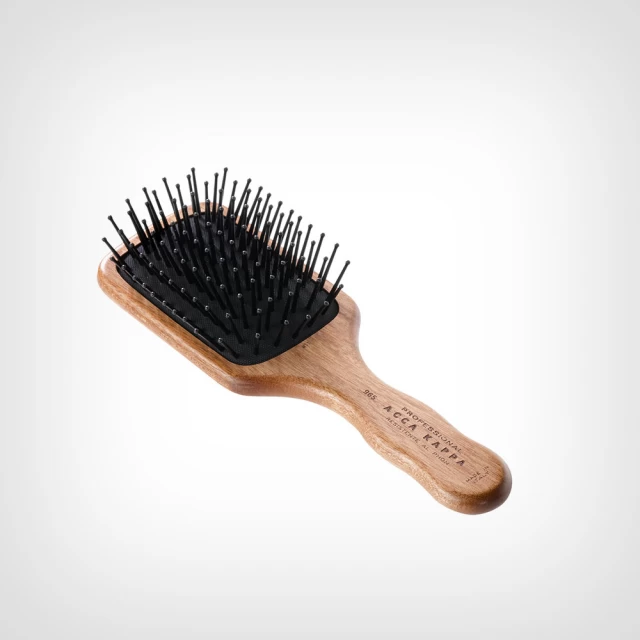 Acca Kappa Pneumatic Mini Paddle Brush – Kotibé Wood – POM Pins – Četka za zagladjivanje kose i masažu vlasišta - Četke za kosu