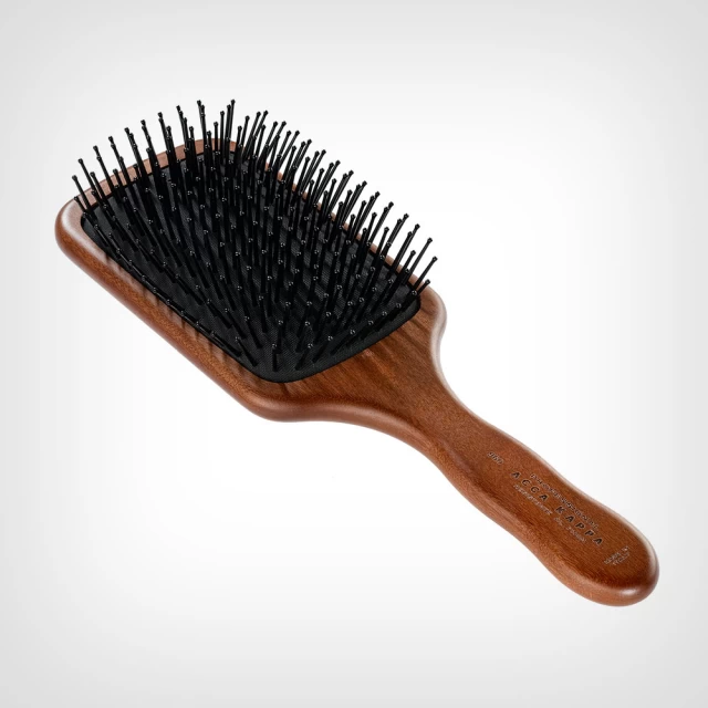 Acca Kappa Pneumatic Paddle Brush – Kotibé Wood – POM Pins – Četka za zagladjivanje kose i masažu vlasišta - Četke za kosu