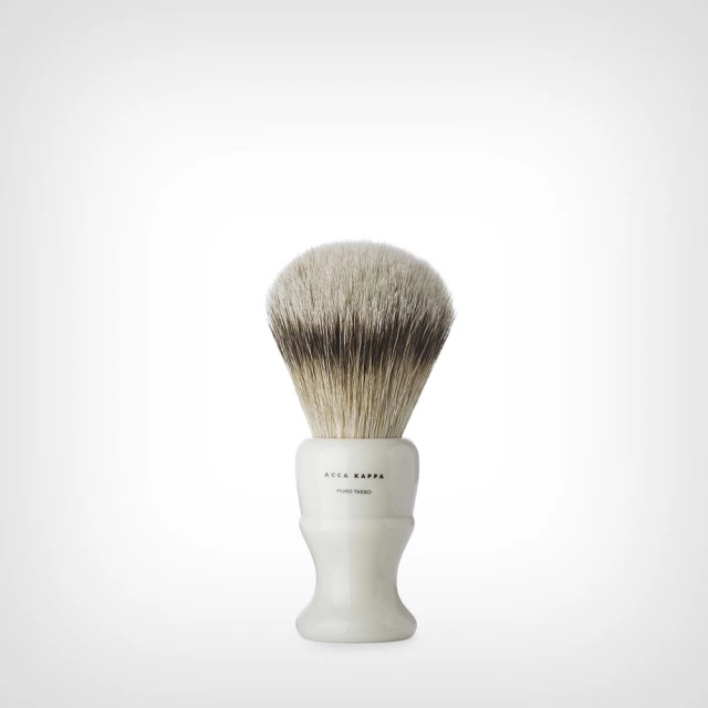 Acca Kappa Shaving Brush Design Resina – Ivory – Pure Badger – Large – Velika četka za brijanje od čiste dlake jazavca - Proizvodi za bradu i brkove