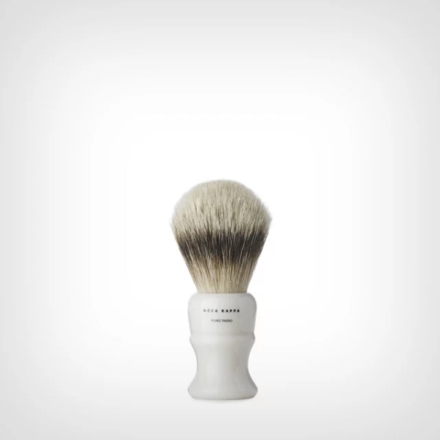 Acca Kappa Shaving Brush Design Resina – Ivory – Pure Badger – Medium – Srednja četka za brijanje od čiste dlake jazavca - Proizvodi za bradu i brkove