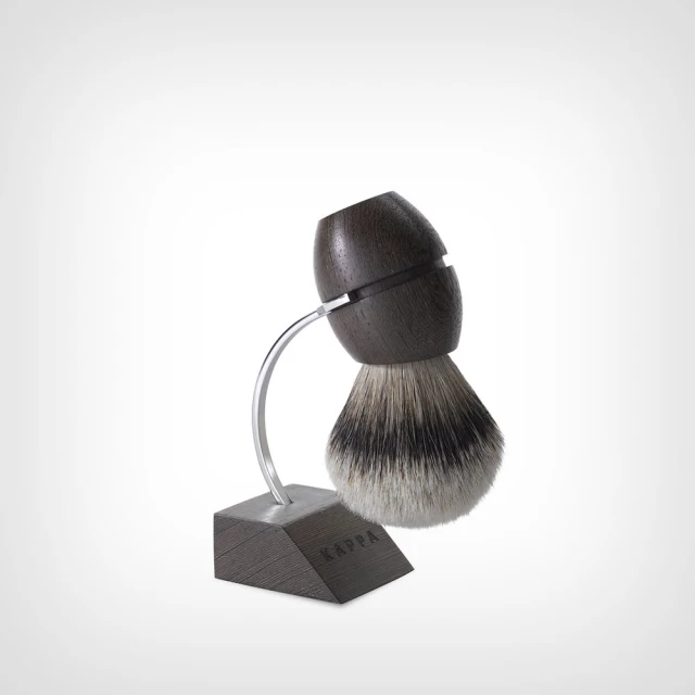 Acca Kappa Shaving Brush With Stand – Wenge Wood – Pure Silver Badger – Četka za brijanje od čiste dlake jazavca sa stalkom - Proizvodi za bradu i brkove