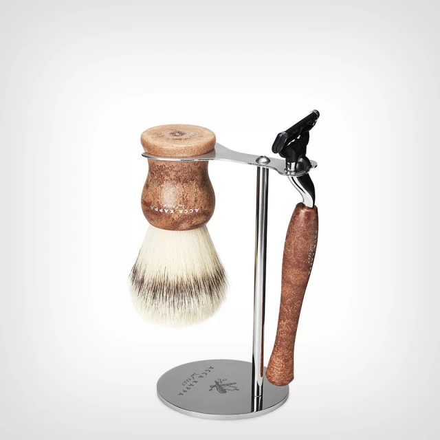 Acca Kappa Shaving Set With Stand Synthetic Fibres Brush – “Mach 3” Razor – Set četka za brijanje od sintetičkih vlakana i “Mach 3” - Proizvodi za bradu i brkove