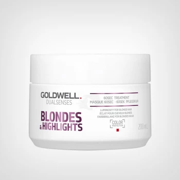 Goldwell Dualsenses Blondes & Highlights Anti-Yellow 60Sec Treatment - maska za plavu i blajhanu kosu 200ml