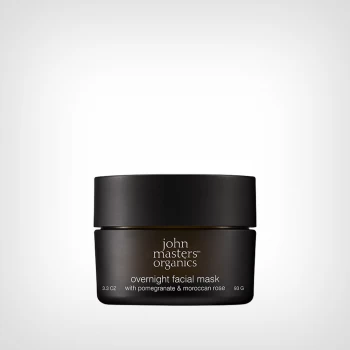 John Masters Organics Overnight Facial Mask with Pomegranate & Moroccan Rose 93g – Noćna maska za hidrataciju kože