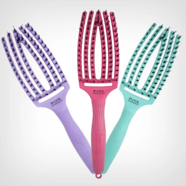 Olivia Garden Finger Combo četka za kosu Medium Color - Četke za kosu
