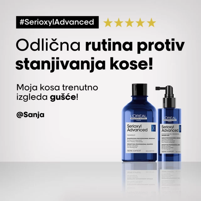 L’Oréal Professionnel Scalp Advanced Serioxyl Advanced Denser serum za poboljšanje gustine kod proređene kose 90ml - BELLISSIMA OUTLET