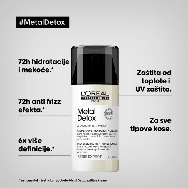 L`Oréal Professionnel SE Metal Detox Leave-In Hair Cream 100ml - Dan zaljubljenih