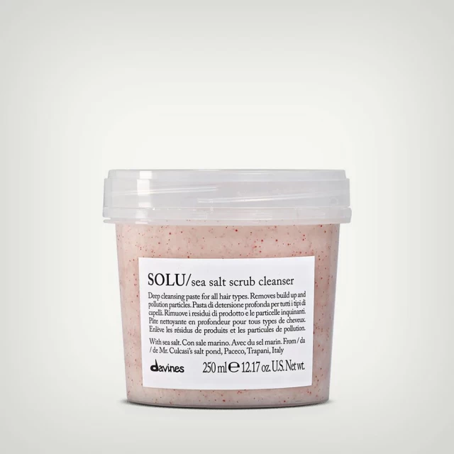 Davines Essential Haircare SOLU Sea Salt Scrub Cleanser 250ml - Pravilna nega kose