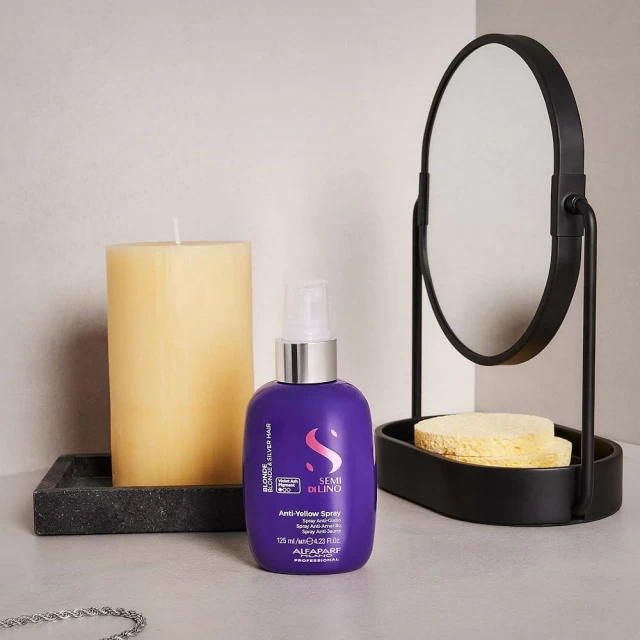 Alfaparf Semi Di Lino Blonde Anti-Yellow Leave In sprej 125ml - Black Friday akcija
