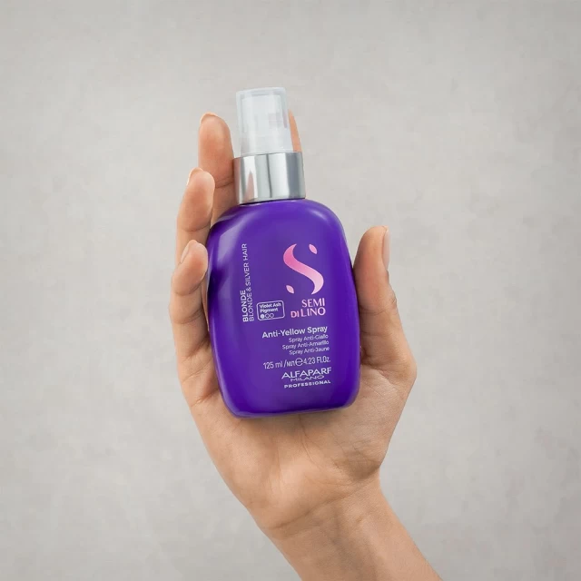 Alfaparf Semi Di Lino Blonde Anti-Yellow Leave In sprej 125ml - Black Friday akcija
