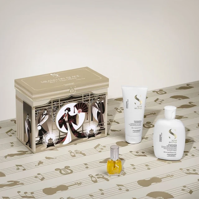 Alfaparf Semi Di Lino Diamond Kristal Holiday set - za normalnu kosu - Black Friday akcija