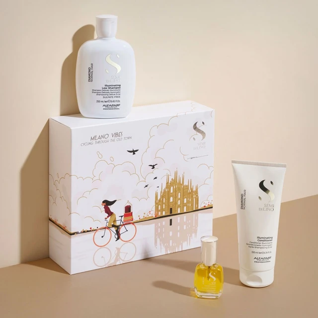Alfaparf Semi Di Lino Diamond Kristal Holiday Kit - Tanka i svilena kosa