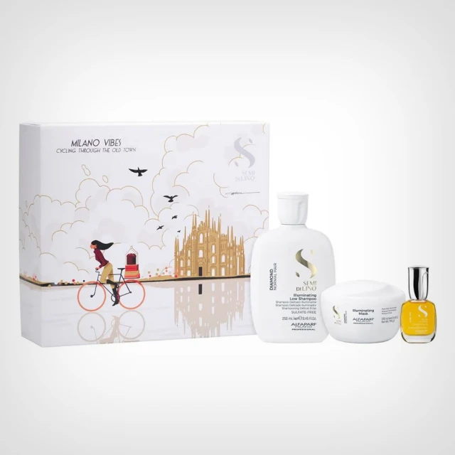 Alfaparf Semi Di Lino Diamond Kristal Holiday Kit - Tanka i svilena kosa