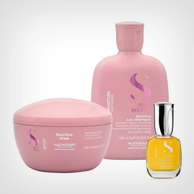 Alfaparf Semi Di Lino Moisture Holiday Kit - Nega suve kose