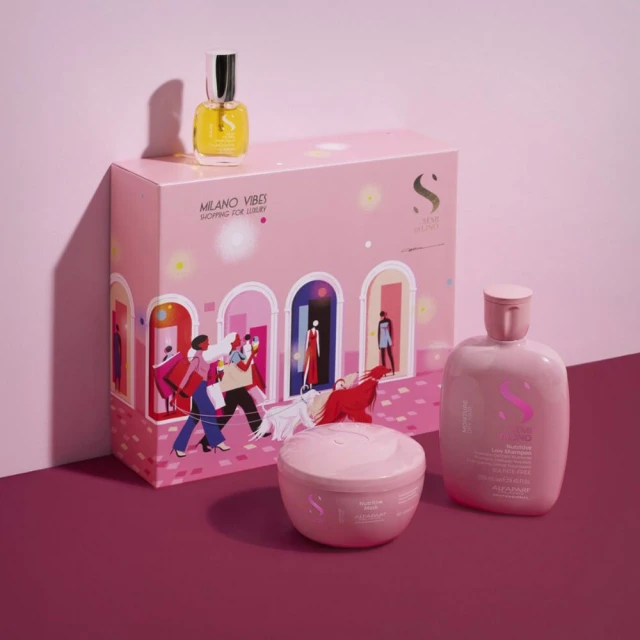 Alfaparf Semi Di Lino Moisture Holiday Kit - Nega suve kose
