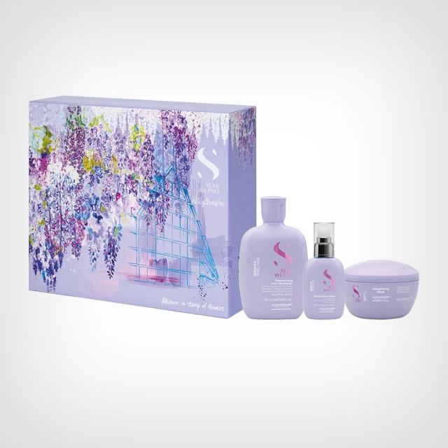 Alfaparf Semi Di Lino Smoothing Holiday Kit - Neukrotiva kosa