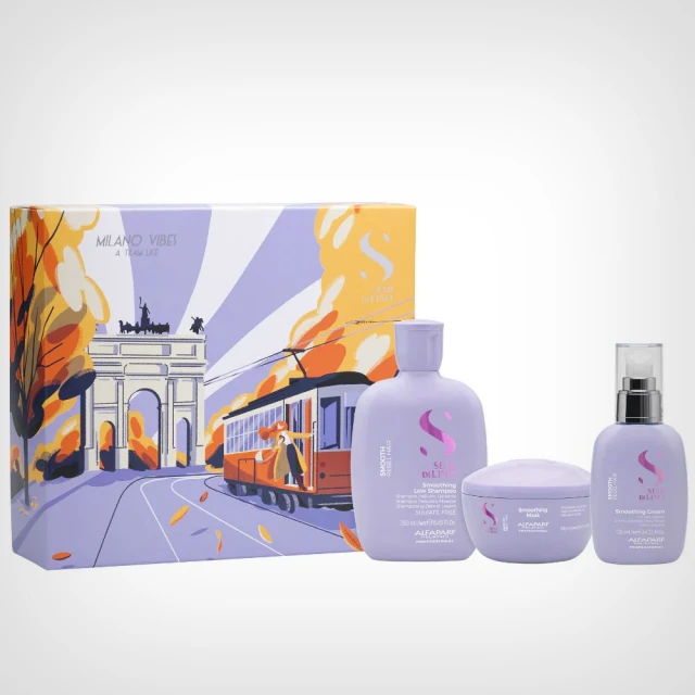 Alfaparf Semi Di Lino Smoothing Holiday Kit - Neukrotiva kosa