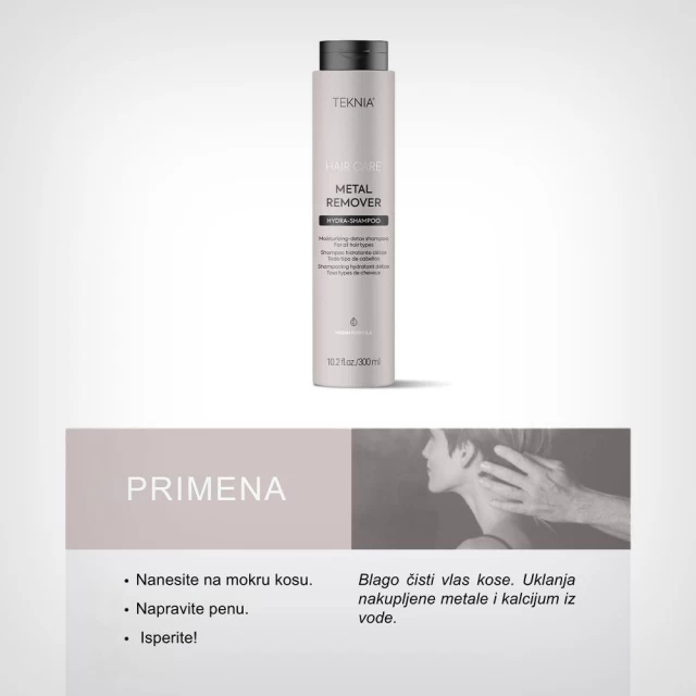 Lakmé TEKNIA Metal Remover Hydra- Šampon 300ml - Nega farbane kose