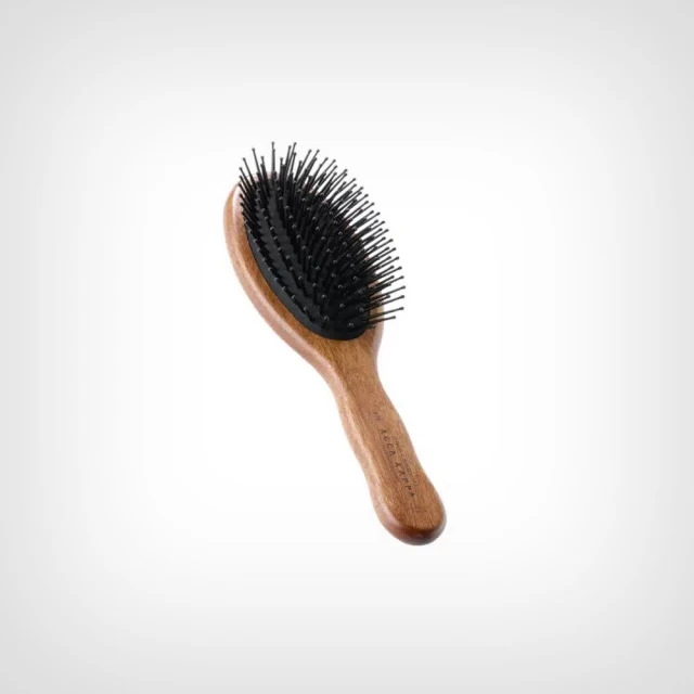 Acca Kappa Oval Paddle Brush – Kotibé Wood – POM Pins – Četka za zagladjivanje kose i masažu vlasišta - Četke za kosu