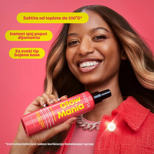 Matrix Glow Mania Gatekeeper Leave-In regenerator u spreju 250ml - Nega farbane kose