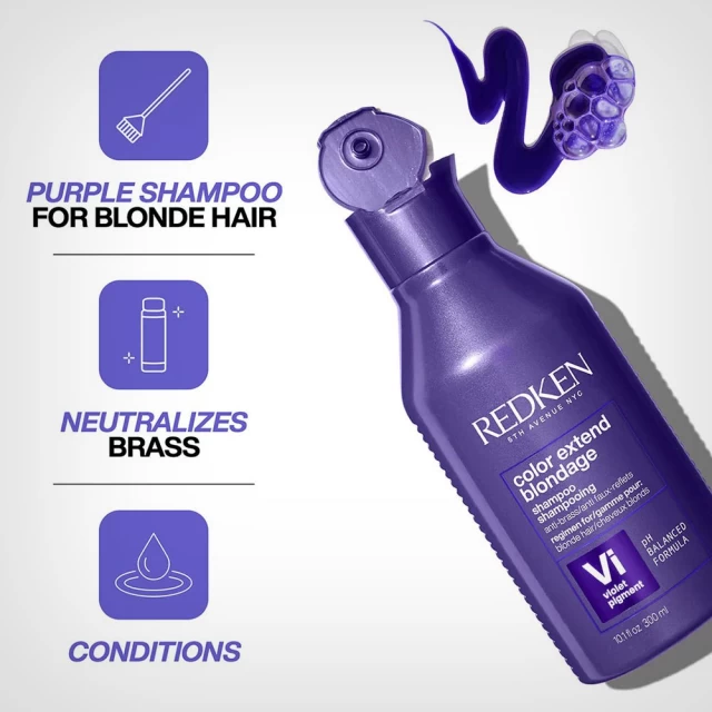 Redken Color Extend Blondage Color Deposting Purple šampon 300ml - Black Friday akcija