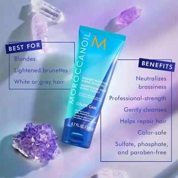 Moroccanoil Blonde Perfecting ljubičasti šampon 200ml