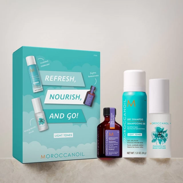 Moroccanoil Refresh, Nourish & Go set - Nega farbane kose