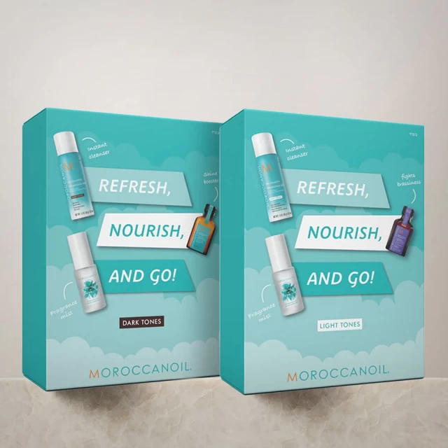 Moroccanoil Refresh, Nourish & Go set - Nega farbane kose
