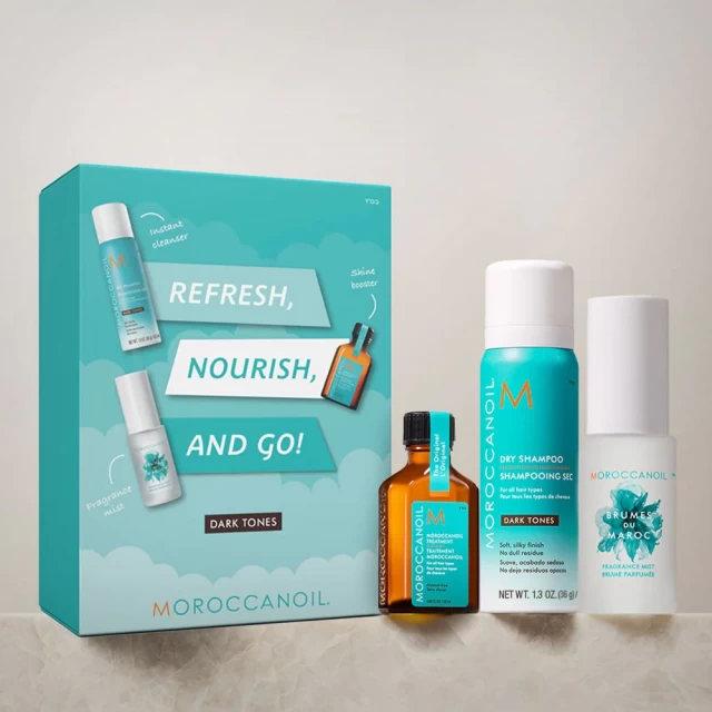 Moroccanoil Refresh, Nourish & Go set - Nega farbane kose