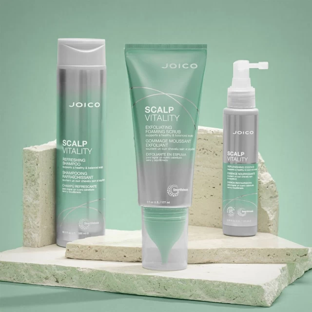 JOICO Scalp Vitality Exfoliating Foaming Scrub – Piling za vitalnost kože glave 177ml - Perut, Gubitak kose i Masnoća