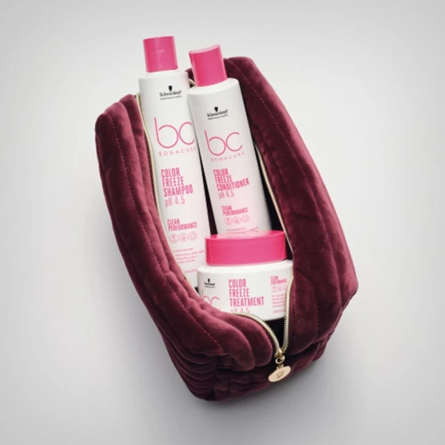 Schwarzkopf Professional Bonacure Color Freeze pH 4.5 Xmasbag - set - Nega farbane kose