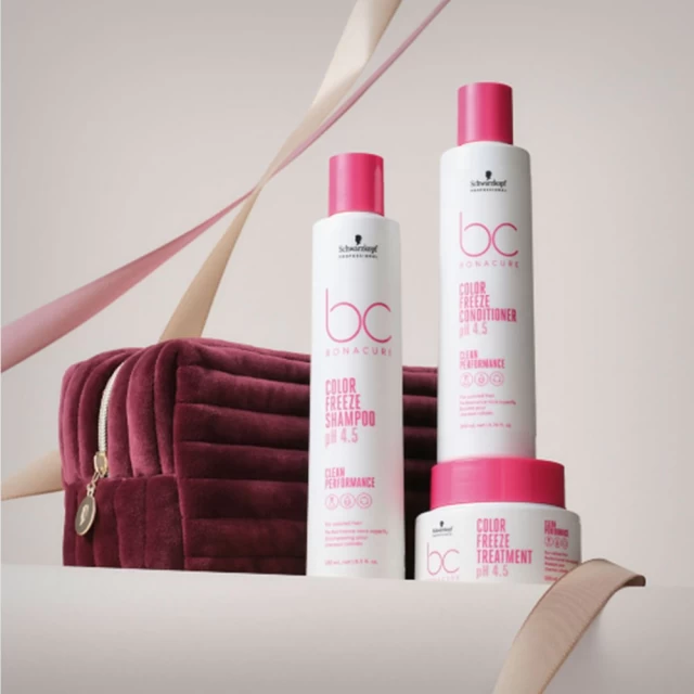 Schwarzkopf Professional Bonacure Color Freeze pH 4.5 Xmasbag - set - Nega farbane kose