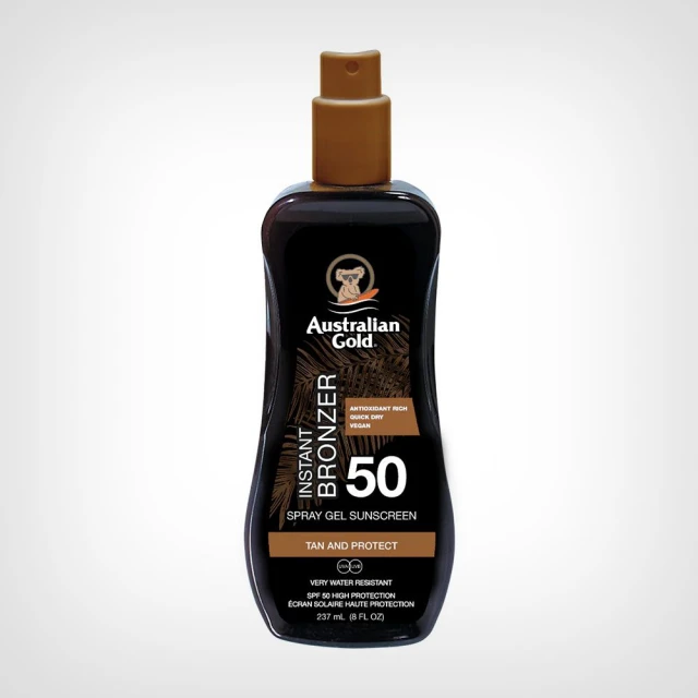 Australian Gold SPF 50 Spray Gel with Bronzer 237 ml