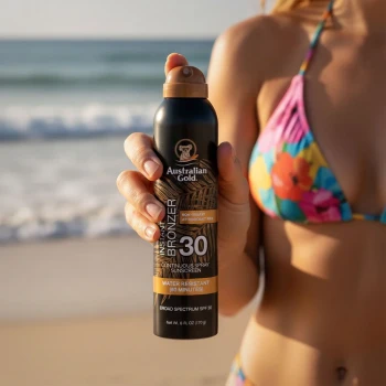 Australian Gold – SPF 30 Continuous spray with bronzer 177ml 