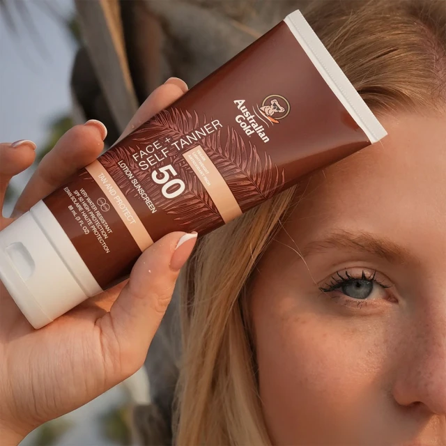 Australian Gold SPF 50 Face + Self Tanner lotion 88ml