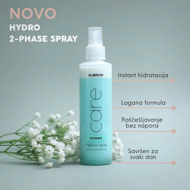 Subrina Professional Care Hydro 2-Phase spray 200ml - Sprej za kosu