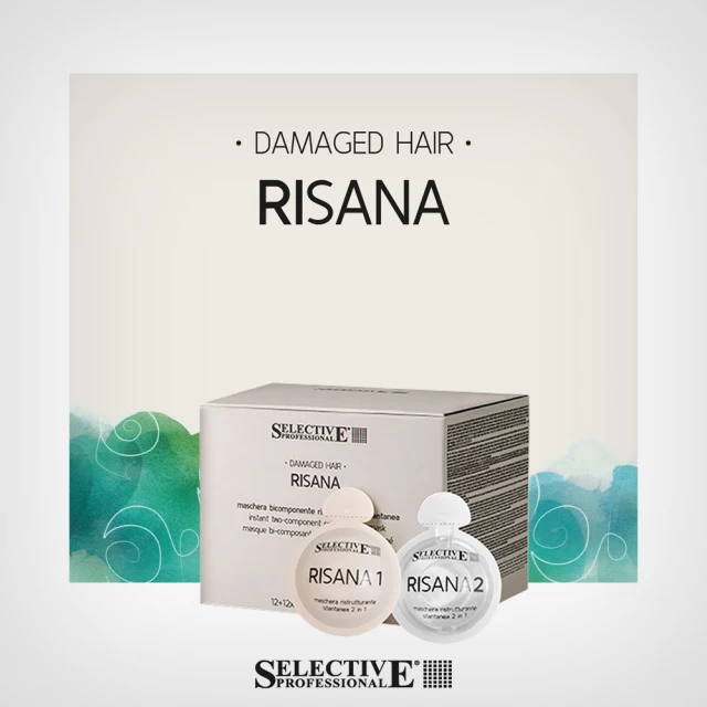 Selective Professional Risana Acqua+Olio dvokomponentna maska (12+12) x15ml - Proteinske maske za kosu