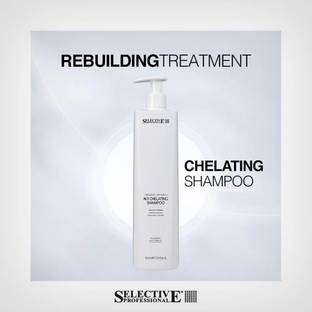 Selective Professional Rebuilding Treatment No.1 Chelating šampon 1000ml - Nega suve kose