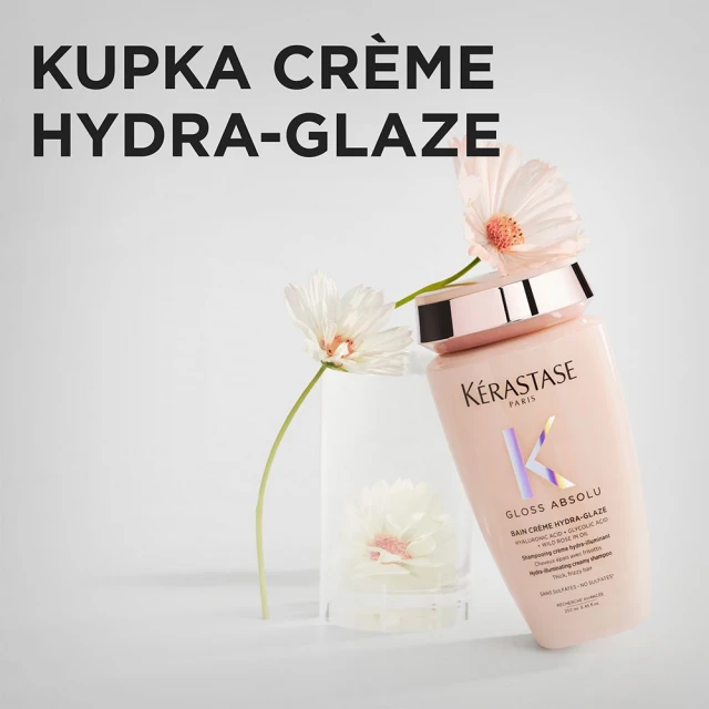 Kérastase Gloss Absolu Bain Crème Hydra-Glaze - Kupka za debelu dlaku 250ml - Neukrotiva kosa
