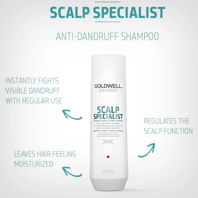 Goldwell Dualsenses Scalp Specialist Anti-Dandruff Shampoo - šampon protiv peruti 250ml - Perut, Gubitak kose i Masnoća
